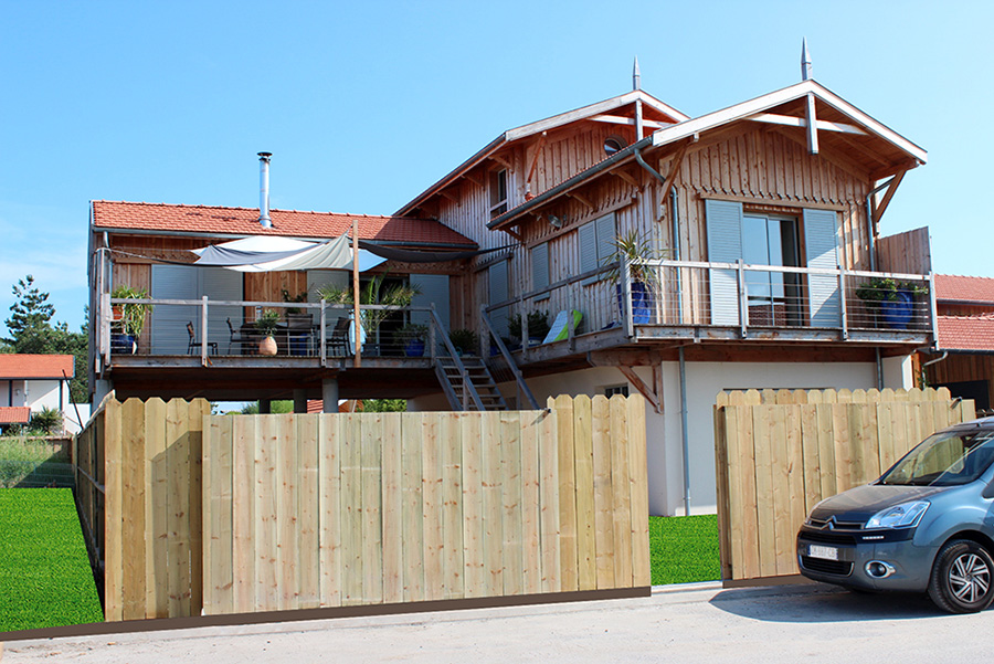 maison individuelle ossature bois